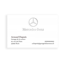 Carte de visite personnalisée marquage argent à chaud (possibilité de choisir votre couleur avec supplément) Carte de visite personnalisée marquage argent à chaud (possibilité de choisir votre couleur avec supplément)